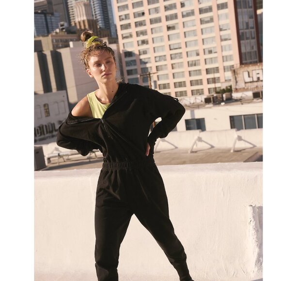 Free People Training Day Jumpsuit in Black NEW - Picture 4 of 4